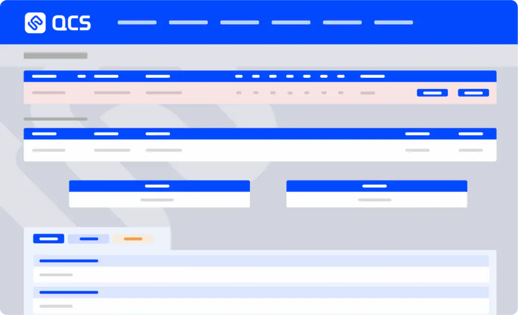 Quality management dashboard