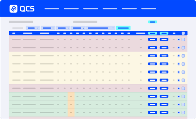 QCS Portal dashboard